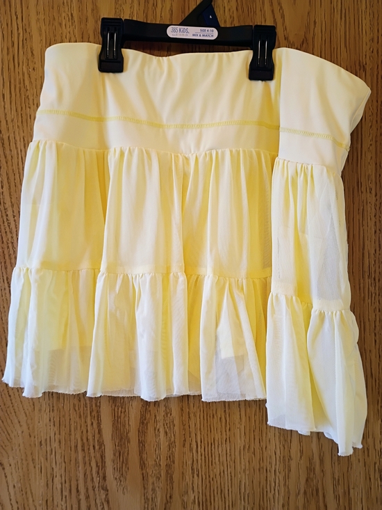 Source Unknown Dresses & Skirts - Light Yellow Tiered Mini Skirt